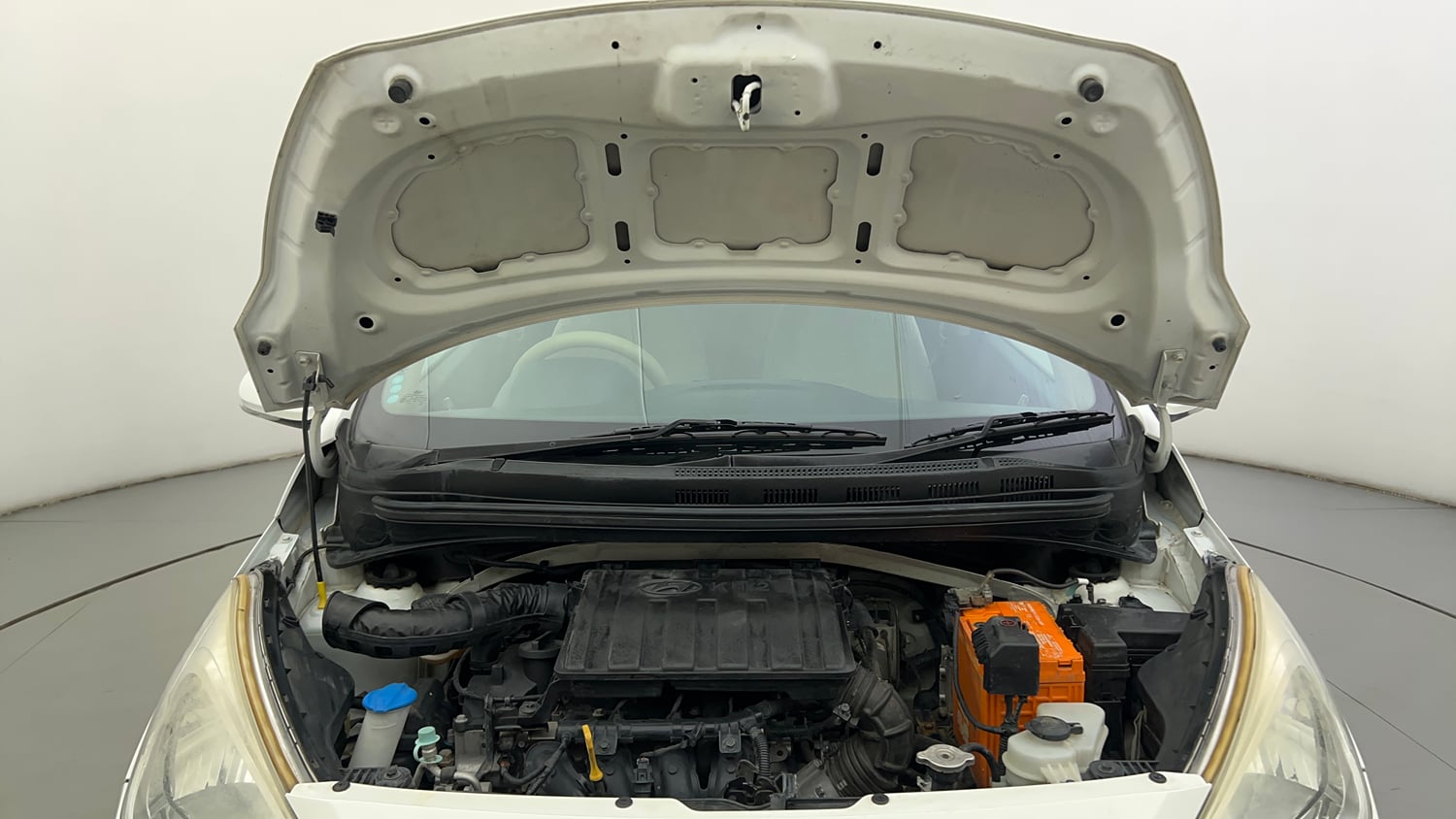 Used 2019 Hyundai Grand i10 Sportz 1.2 Kappa VTVT Petrol Manual engine ENGINE & BONNET OPEN FRONT VIEW