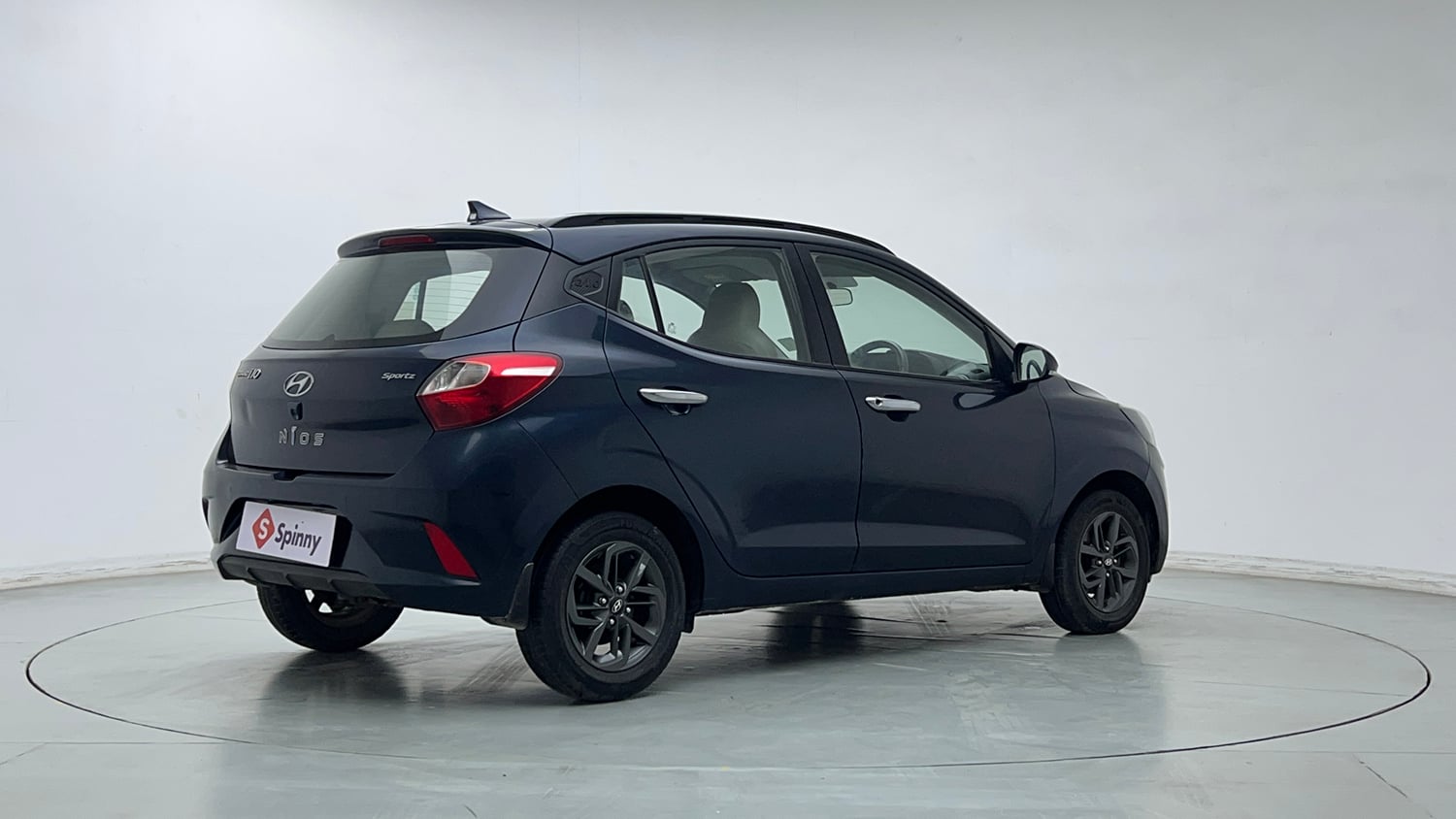Used 2021 Hyundai Grand i10 Nios Sportz 1.2 Kappa VTVT Petrol Manual exterior RIGHT REAR CORNER VIEW