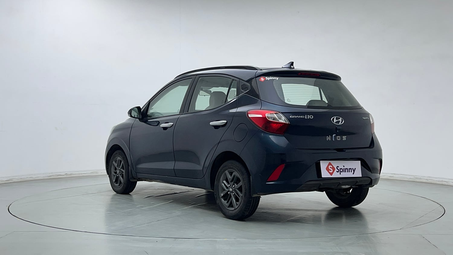 Used 2021 Hyundai Grand i10 Nios Sportz 1.2 Kappa VTVT Petrol Manual exterior LEFT REAR CORNER VIEW