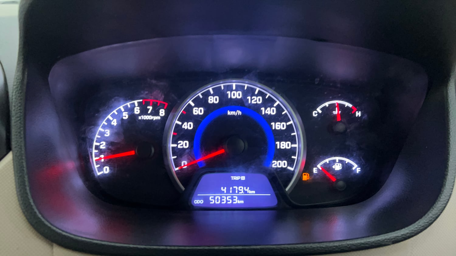 Used 2019 Hyundai Grand i10 Sportz 1.2 Kappa VTVT Petrol Manual interior CLUSTERMETER VIEW