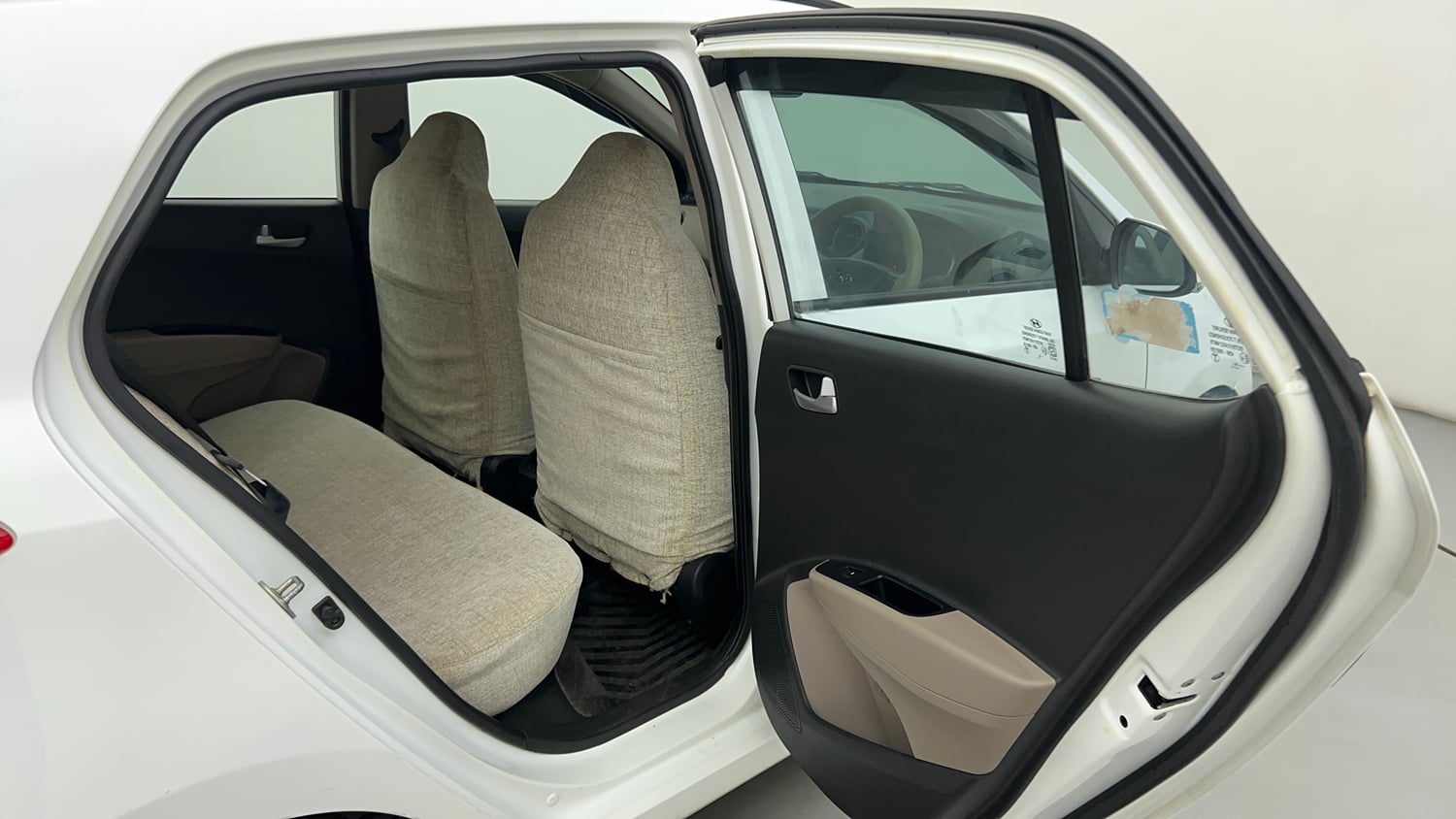 Used 2019 Hyundai Grand i10 Sportz 1.2 Kappa VTVT Petrol Manual interior RIGHT SIDE REAR DOOR CABIN VIEW