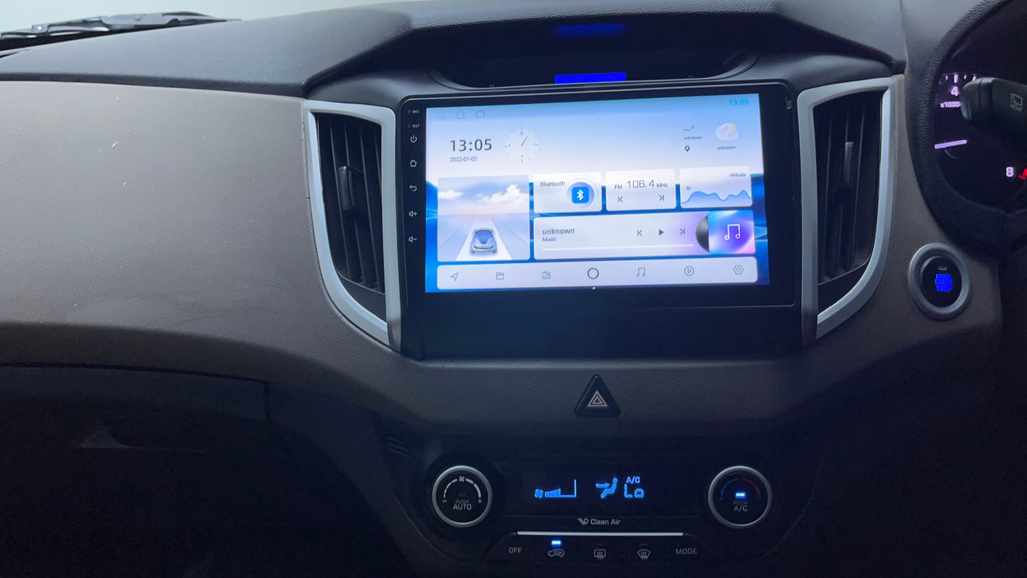 Used 2016 Hyundai Creta 1.6 SX Plus AT Petrol Petrol Automatic interior MUSIC SYSTEM & AC CONTROL VIEW