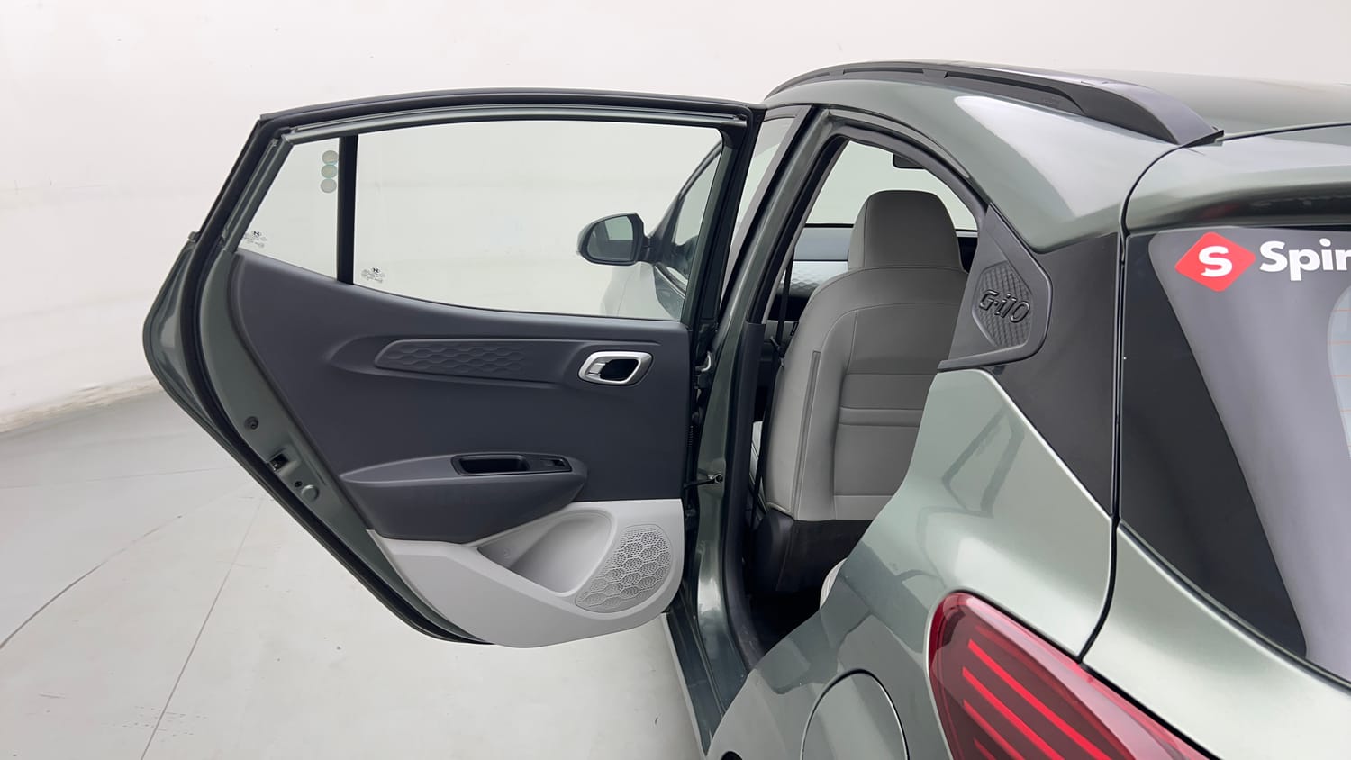 Used 2024 Hyundai Grand i10 Nios Sportz 1.2 Kappa VTVT Petrol Manual interior LEFT REAR DOOR OPEN VIEW