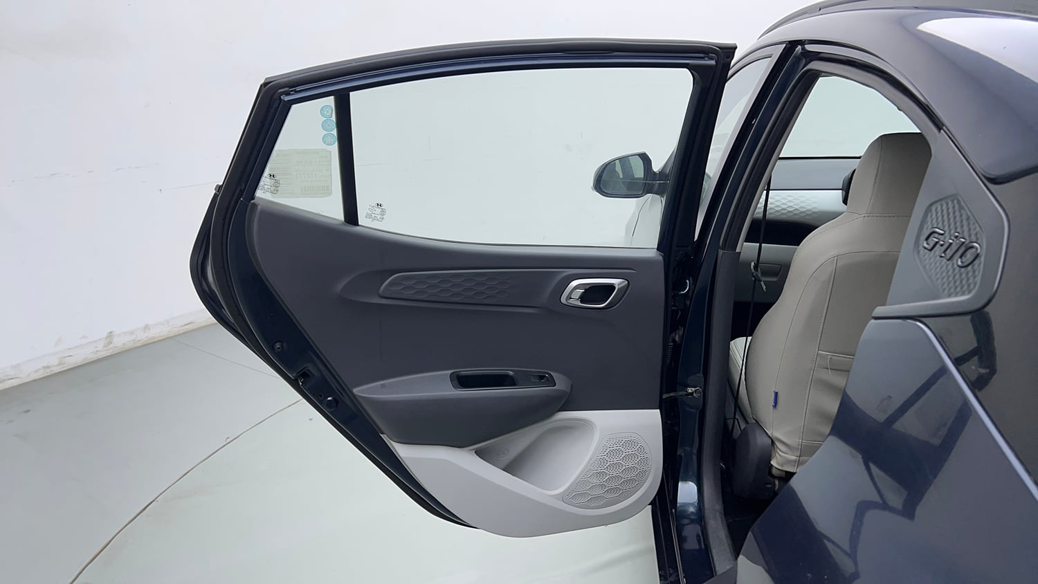 Used 2021 Hyundai Grand i10 Nios Sportz 1.2 Kappa VTVT Petrol Manual interior LEFT REAR DOOR OPEN VIEW