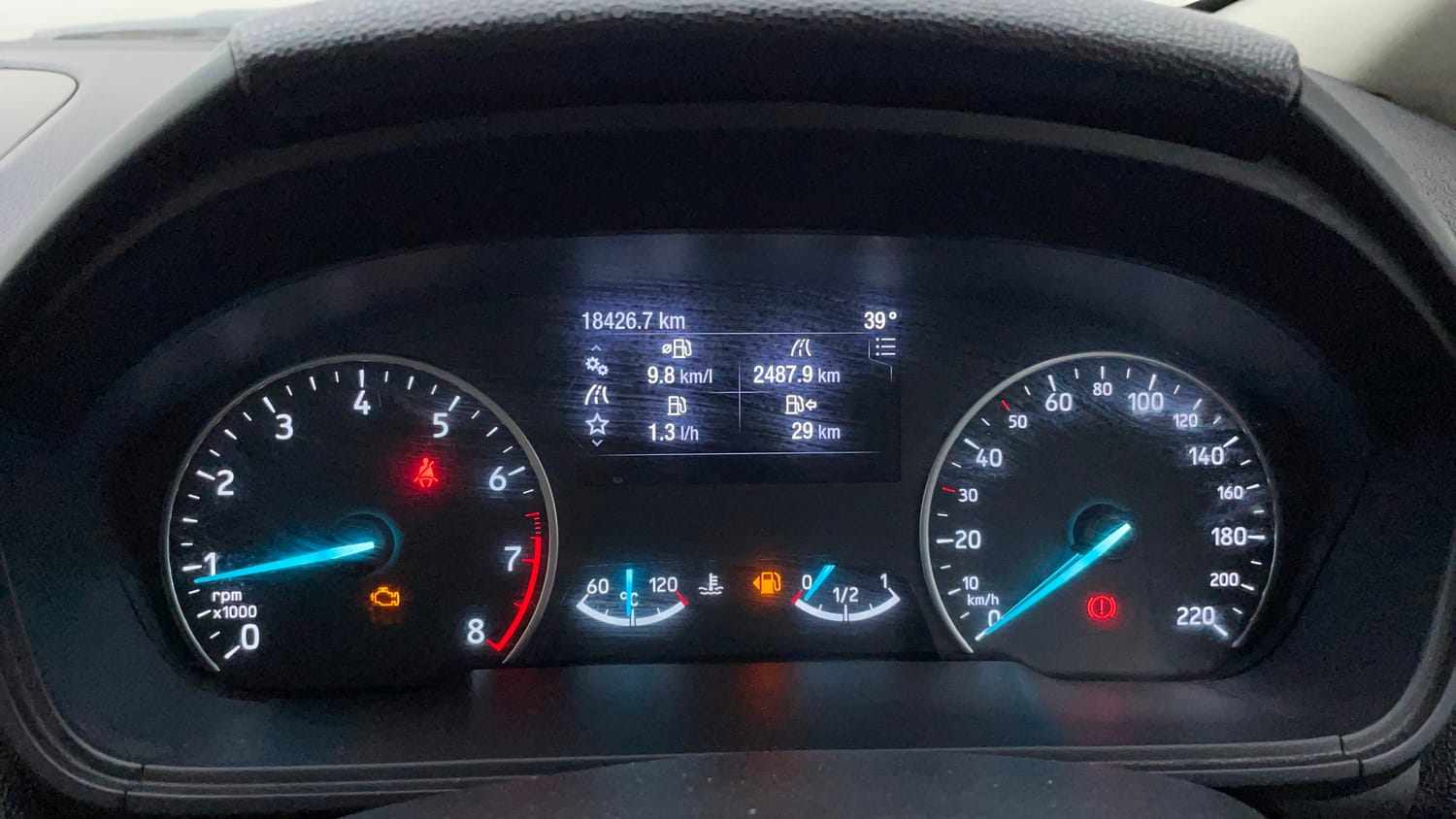 Used 2019 Ford EcoSport Thunder Edition Petrol Petrol Manual interior CLUSTERMETER VIEW