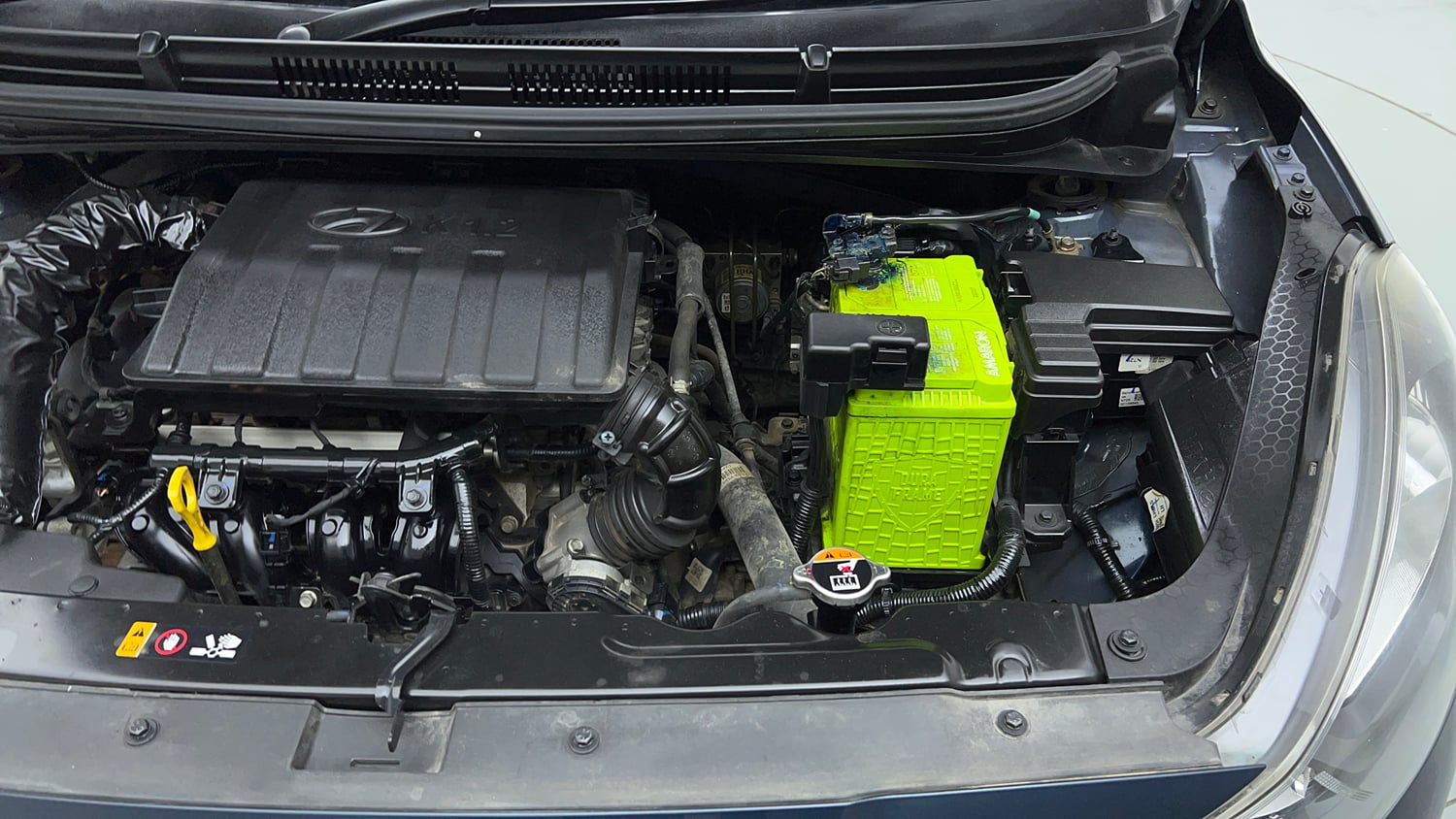 Used 2021 Hyundai Grand i10 Nios Sportz 1.2 Kappa VTVT Petrol Manual engine ENGINE LEFT SIDE VIEW