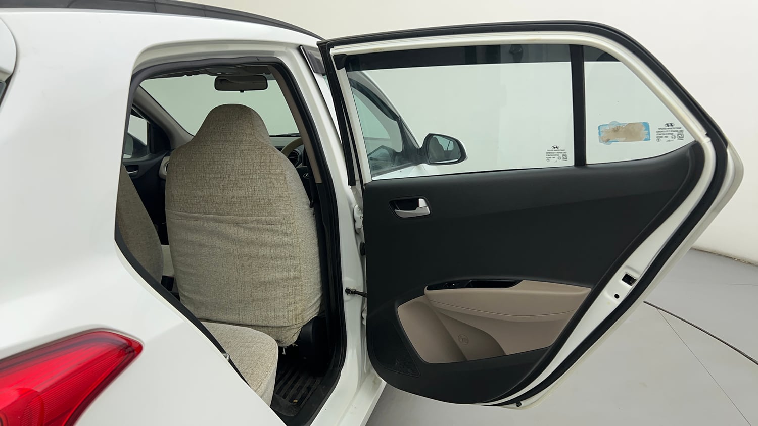 Used 2019 Hyundai Grand i10 Sportz 1.2 Kappa VTVT Petrol Manual interior RIGHT REAR DOOR OPEN VIEW