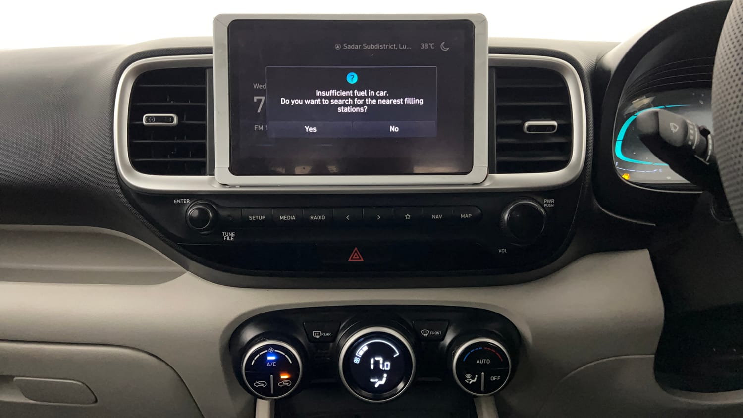 Used 2023 Hyundai Venue SX 1.2 Petrol Petrol Manual interior MUSIC SYSTEM & AC CONTROL VIEW