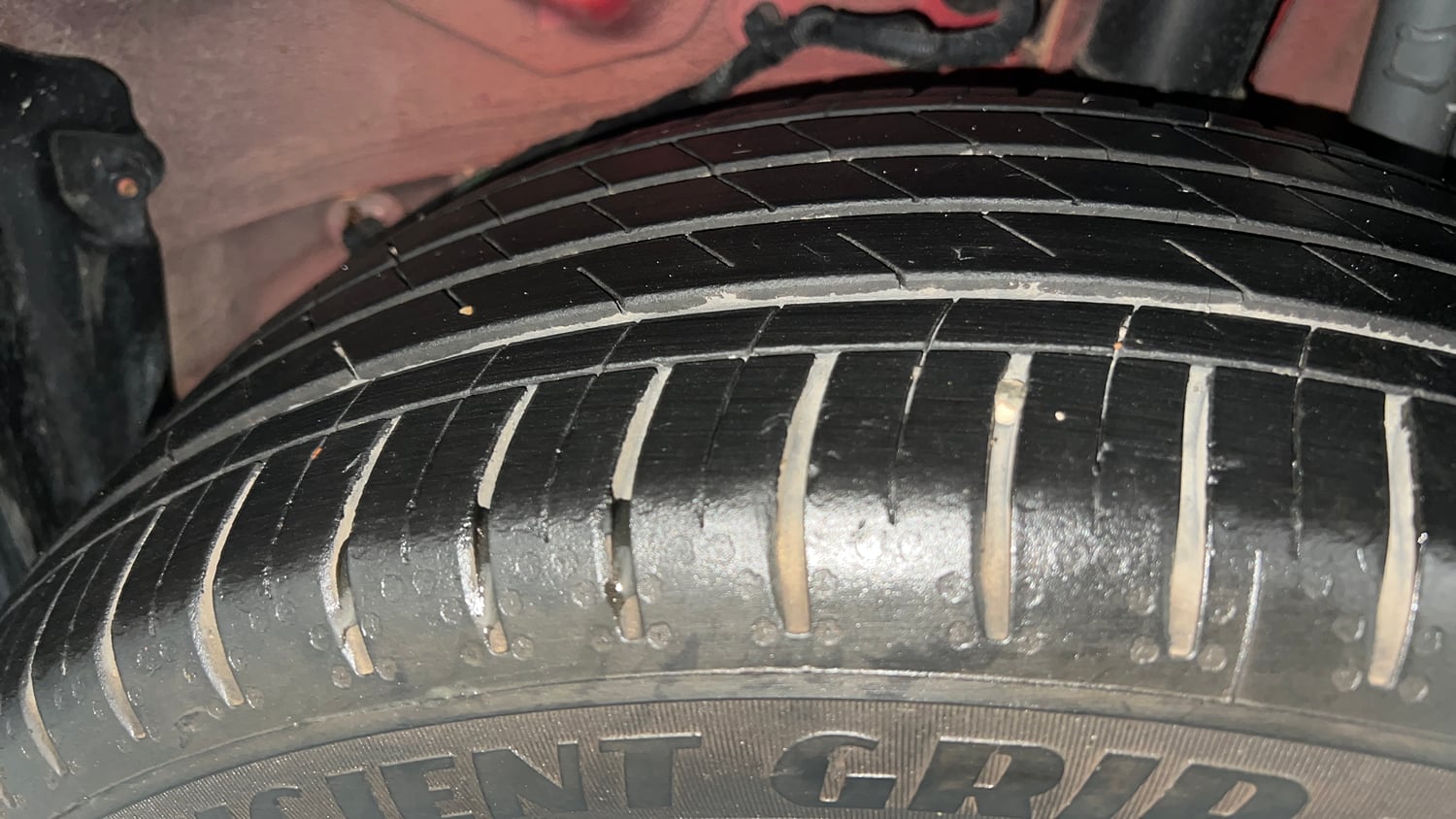 Used 2024 Tata Curvv Accomplished Plus A 1.5 Kryojet Diesel 6MT Diesel Manual tyres LEFT REAR TYRE TREAD VIEW