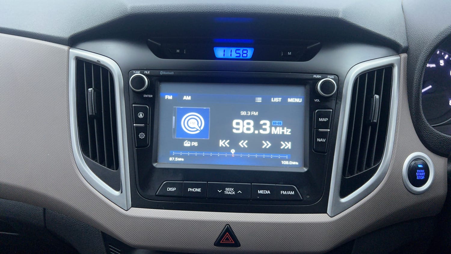 Used 2018 Hyundai Creta SX Plus 1.6 AT Petrol Petrol Automatic top_features Touch screen infotainment system