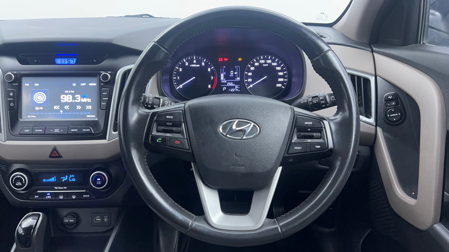 Used 2018 Hyundai Creta SX Plus 1.6 AT Petrol Petrol Automatic interior STEERING VIEW