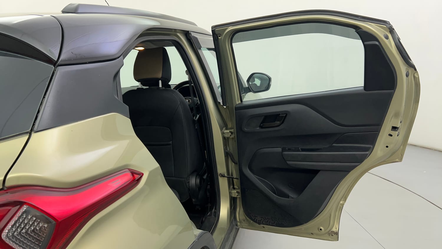Used 2022 Tata Punch Kaziranga Creative iRA Pack AMT Petrol Automatic interior RIGHT REAR DOOR OPEN VIEW