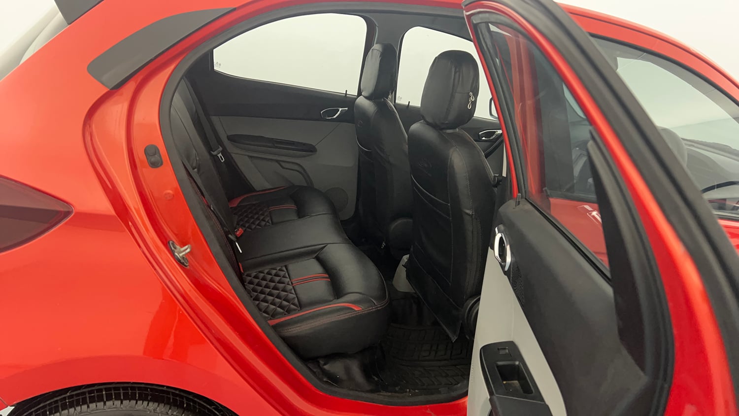 Used 2020 Tata Tiago XZA Plus Dual Tone Petrol Automatic interior RIGHT SIDE REAR DOOR CABIN VIEW