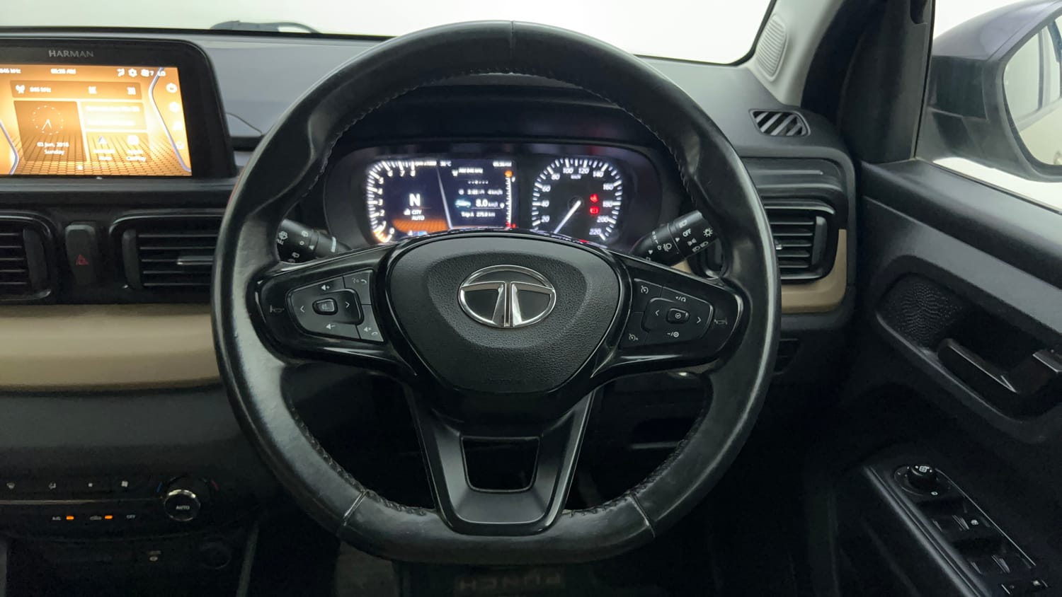 Used 2022 Tata Punch Kaziranga Creative iRA Pack AMT Petrol Automatic interior STEERING VIEW