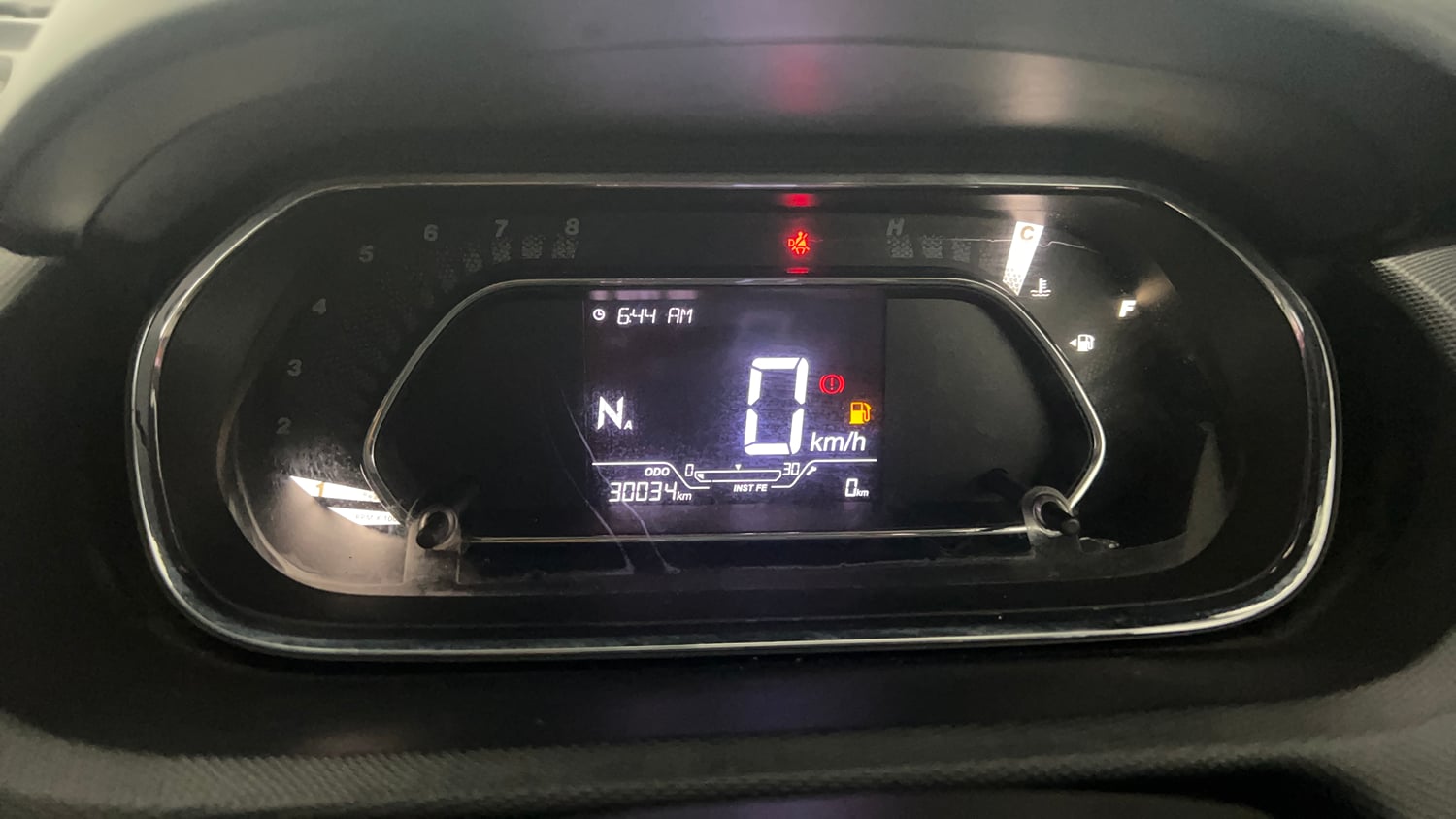 Used 2020 Tata Tiago XZA Plus Dual Tone Petrol Automatic interior CLUSTERMETER VIEW