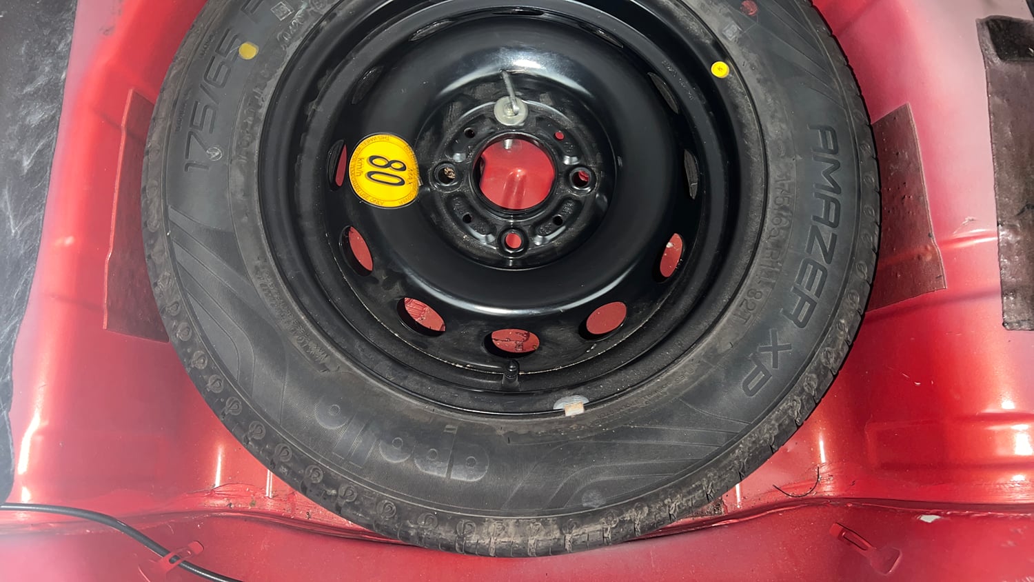 Used 2020 Tata Tiago XZA Plus Dual Tone Petrol Automatic tyres SPARE TYRE VIEW
