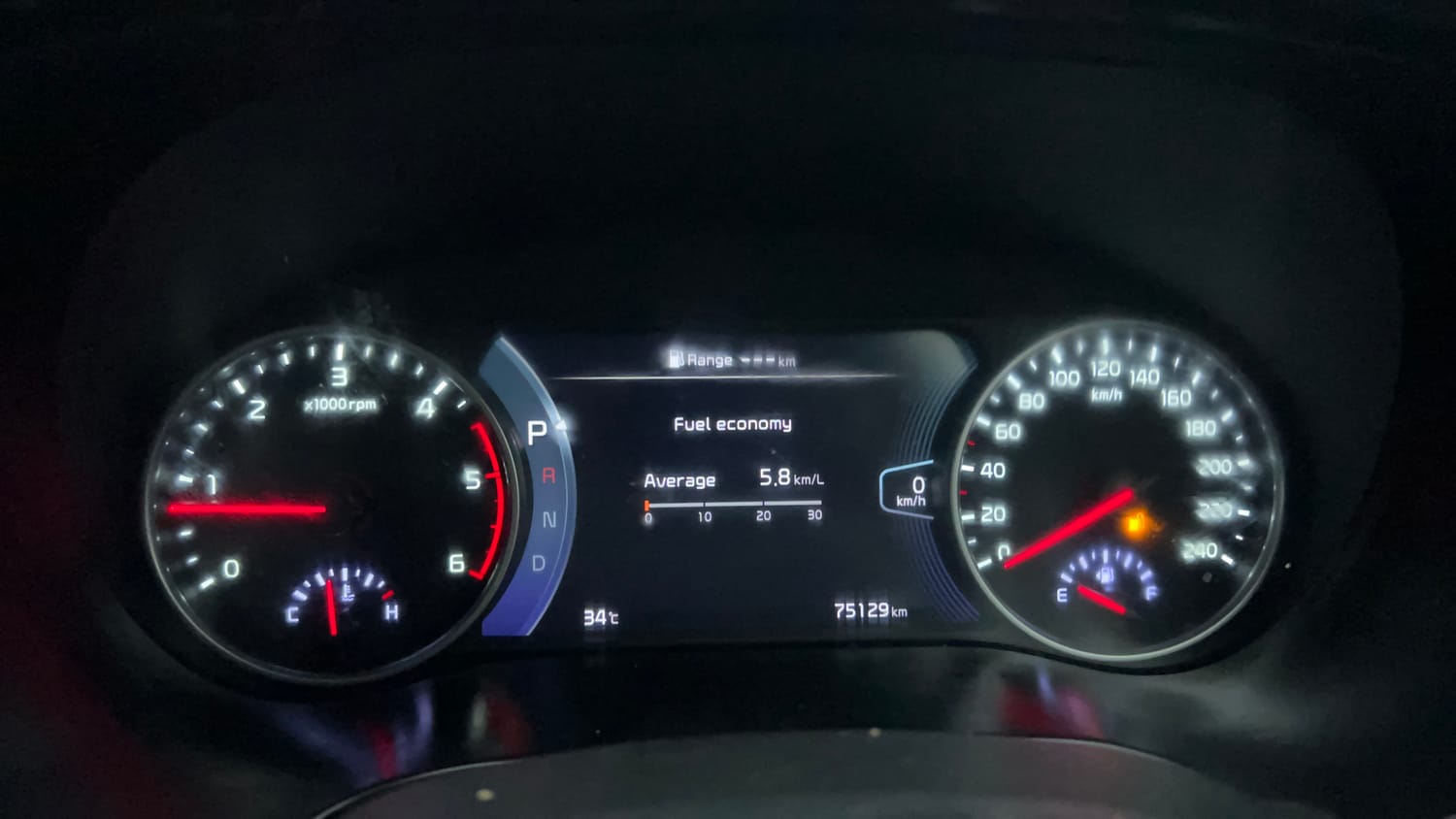 Used 2022 Kia Seltos GTX Plus 1.5 Diesel AT Diesel Automatic interior CLUSTERMETER VIEW