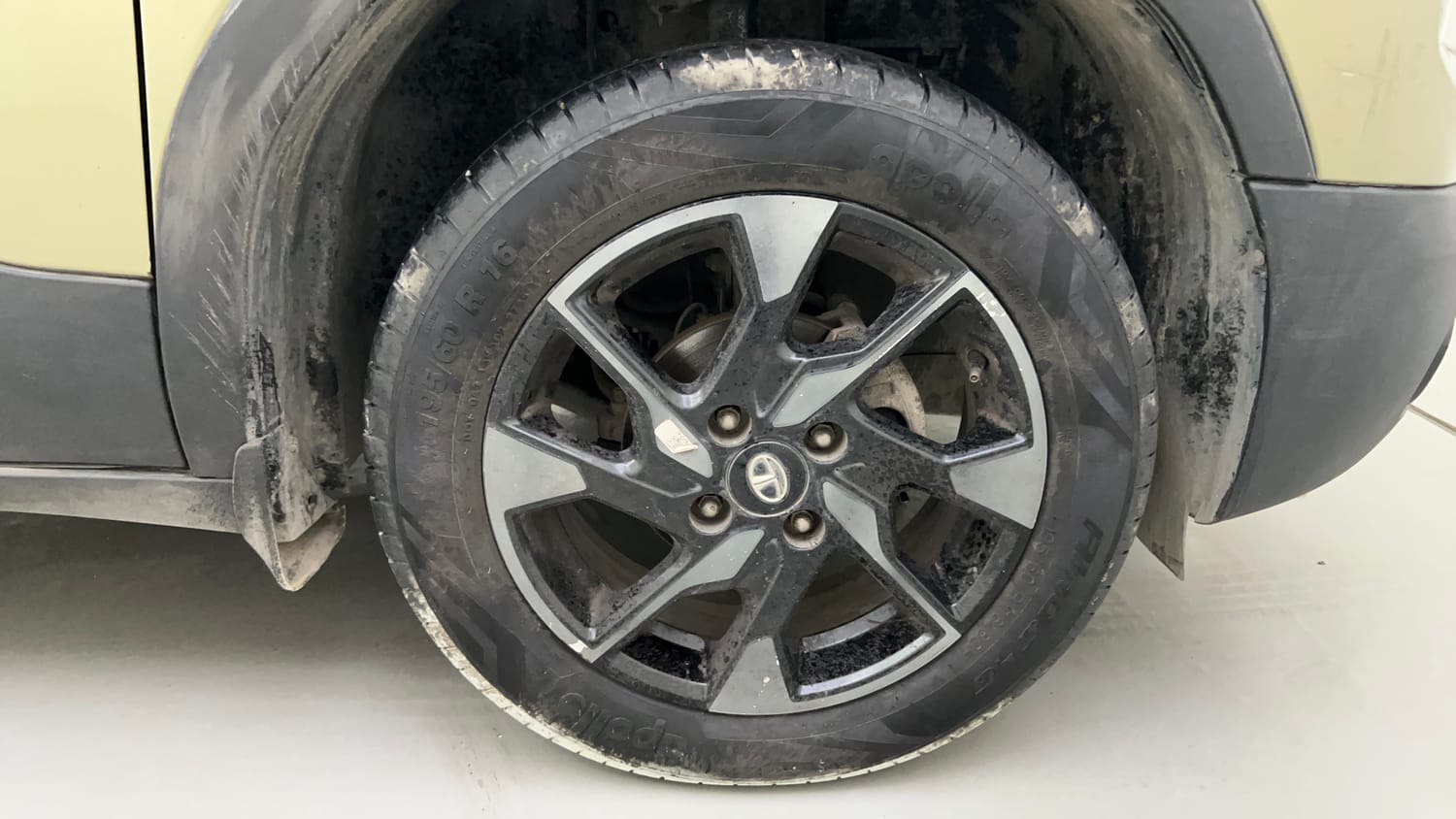 Used 2022 Tata Punch Kaziranga Creative iRA Pack AMT Petrol Automatic tyres RIGHT FRONT TYRE RIM VIEW