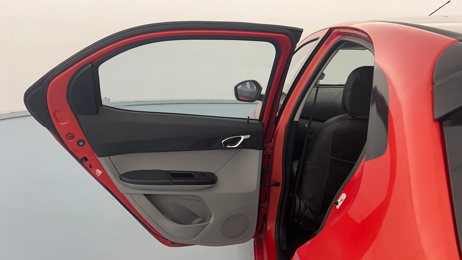 Used 2020 Tata Tiago XZA Plus Dual Tone Petrol Automatic interior LEFT REAR DOOR OPEN VIEW