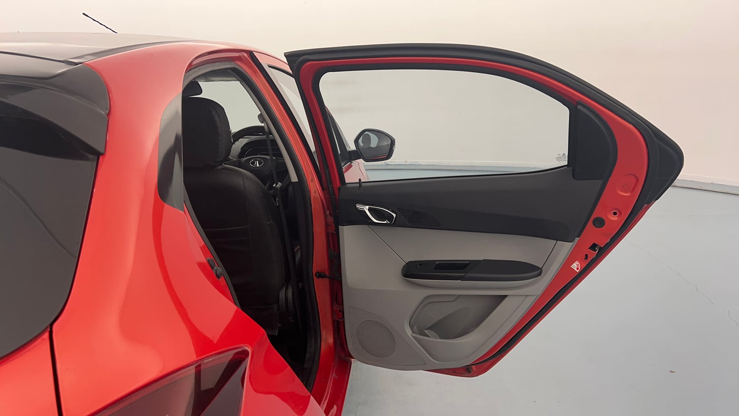 Used 2020 Tata Tiago XZA Plus Dual Tone Petrol Automatic interior RIGHT REAR DOOR OPEN VIEW