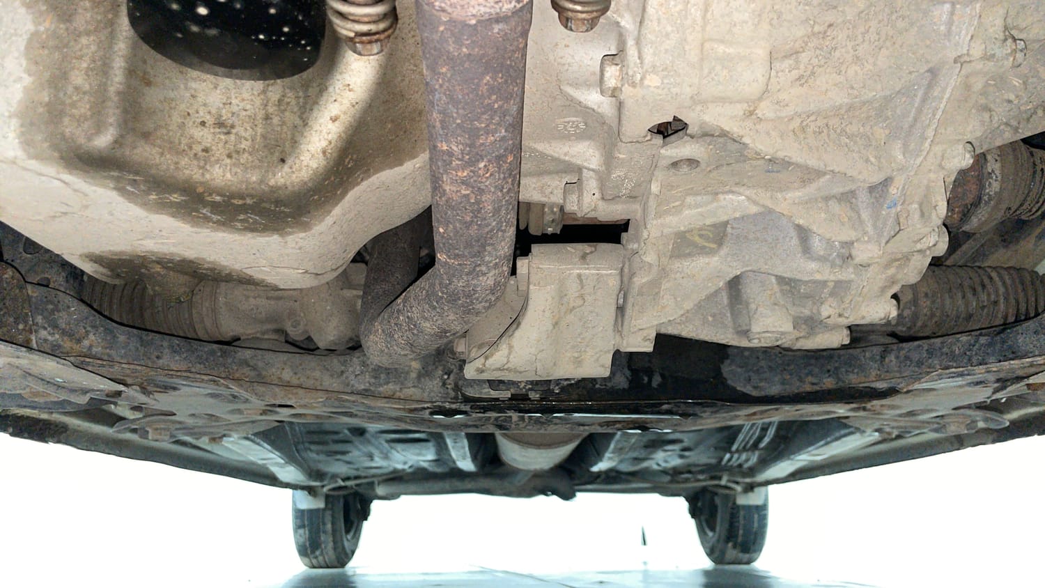 Used 2021 Maruti Suzuki Wagon R 1.0 VXi (O) 1.0 AMT Petrol Automatic extra FRONT LEFT UNDERBODY VIEW