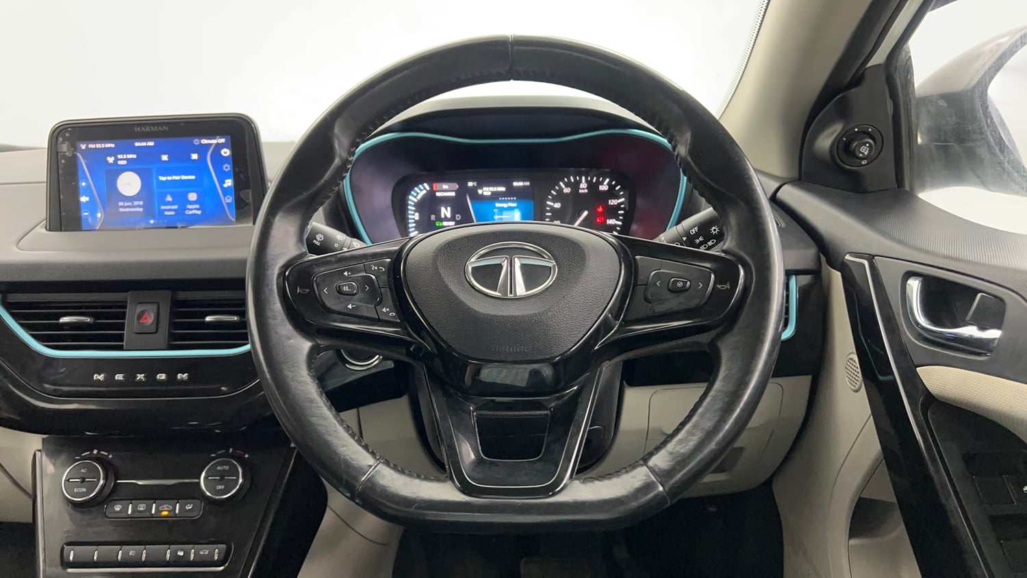 Used 2022 Tata Nexon EV XZ Plus Electric Automatic interior STEERING VIEW