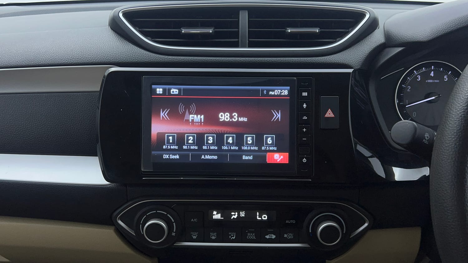 Used 2023 Honda Amaze VX CVT 1.2 Petrol Petrol Automatic top_features Integrated (in-dash) music system
