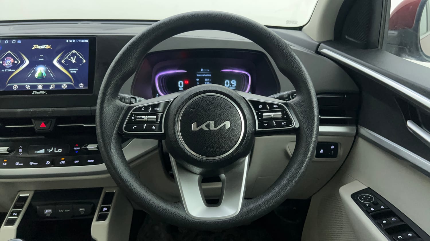 Used 2023 Kia Carens Prestige Plus 1.4 Petrol MT 7 STR Petrol Manual interior STEERING VIEW