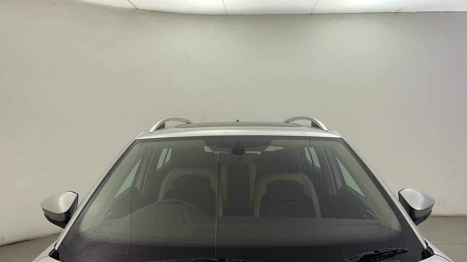 Used 2022 Volkswagen Taigun Topline 1.0 TSI AT Petrol Automatic exterior FRONT WINDSHIELD VIEW
