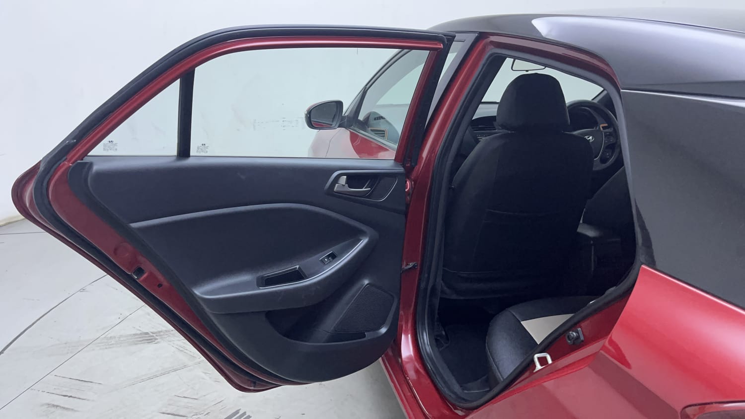 Used 2017 Hyundai Elite i20 Asta 1.2 Dual Tone Petrol Manual interior LEFT REAR DOOR OPEN VIEW