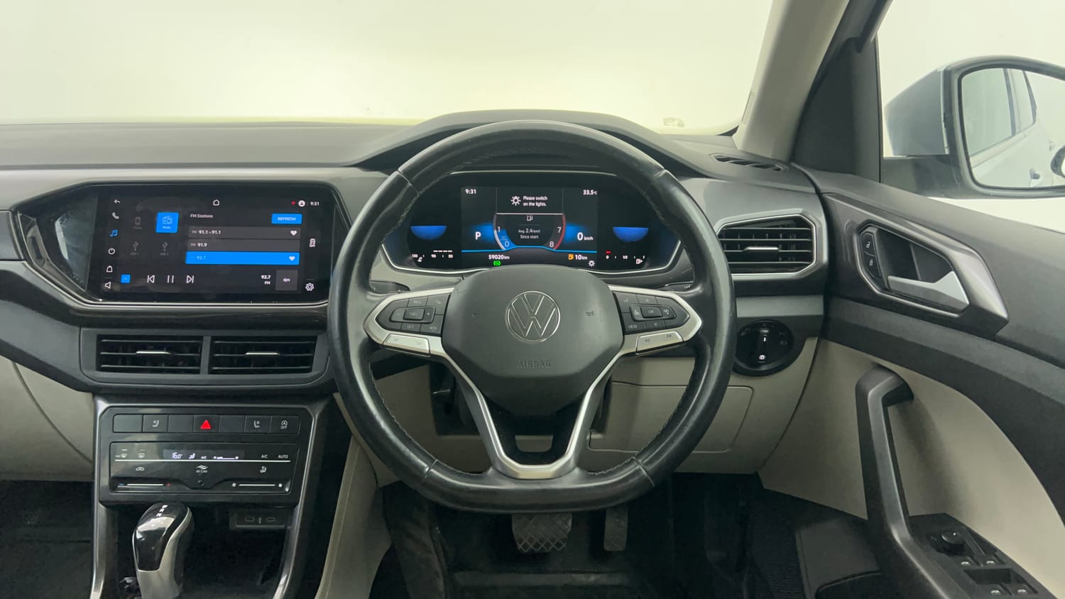 Used 2022 Volkswagen Taigun Topline 1.0 TSI AT Petrol Automatic interior STEERING VIEW