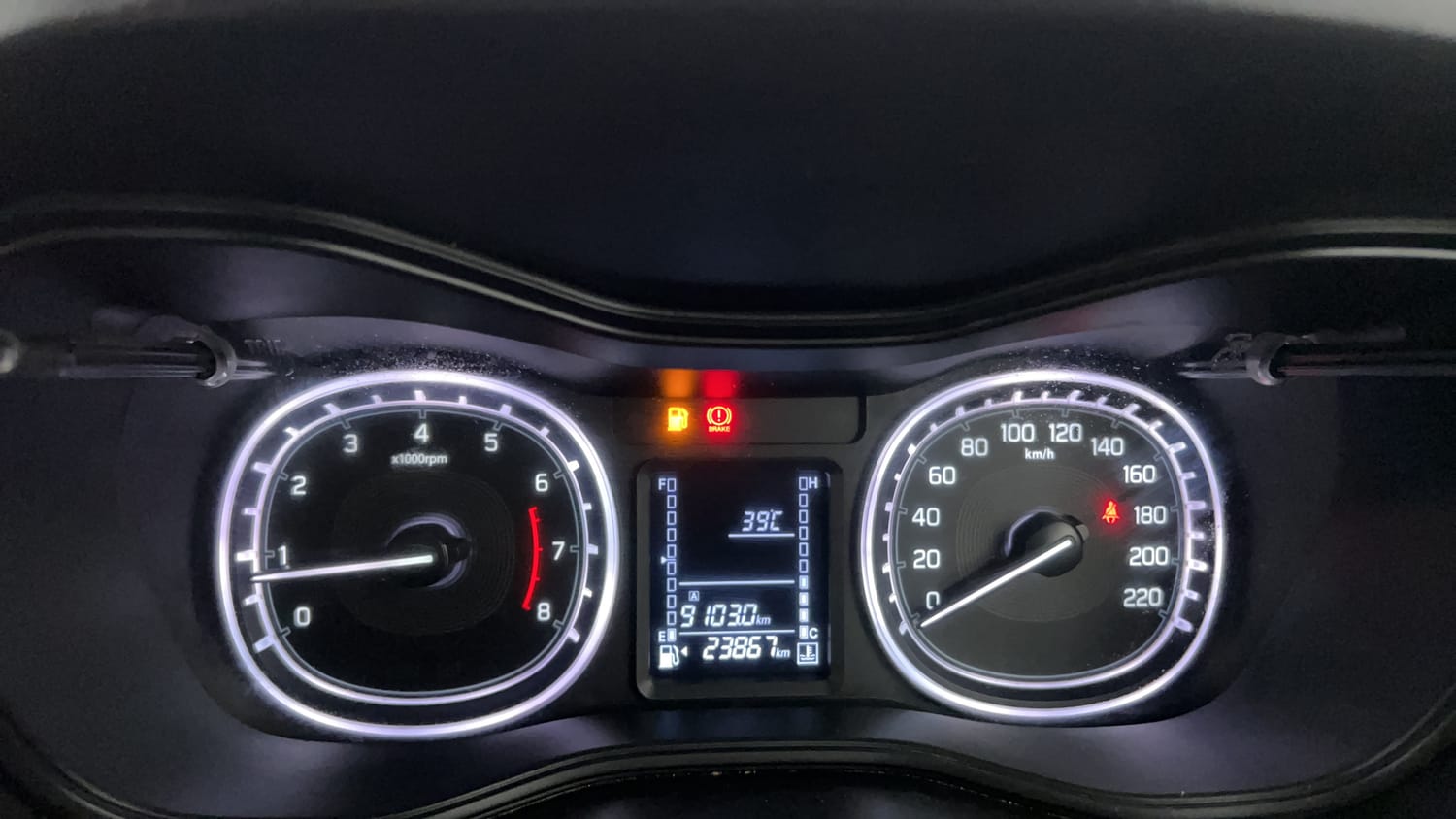 Used 2022 Maruti Suzuki Vitara Brezza [2020-2022] ZXI Plus Dual Tone Petrol Manual interior CLUSTERMETER VIEW