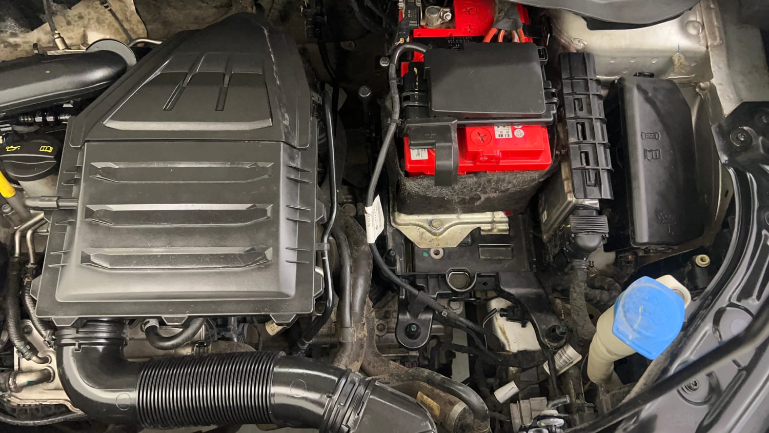 Used 2022 Volkswagen Taigun Topline 1.0 TSI AT Petrol Automatic engine ENGINE LEFT SIDE VIEW
