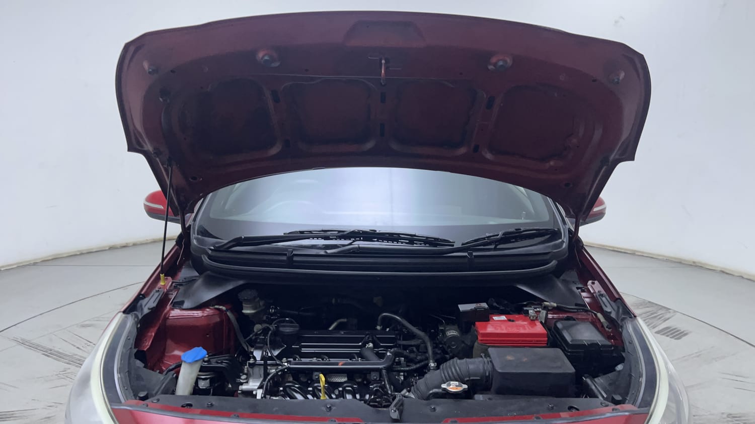 Used 2017 Hyundai Elite i20 Asta 1.2 Dual Tone Petrol Manual engine ENGINE & BONNET OPEN FRONT VIEW