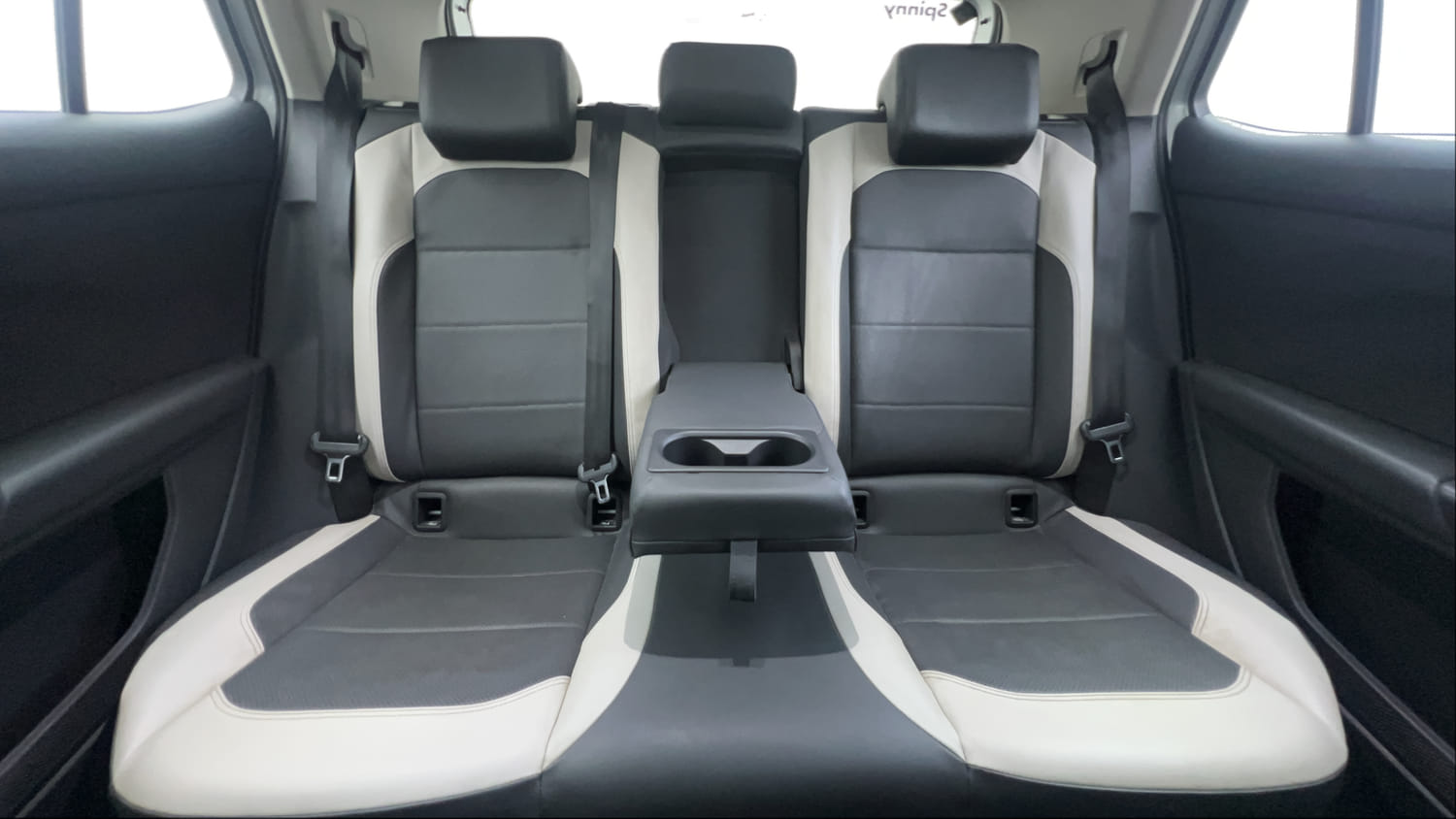 Used 2022 Volkswagen Taigun Topline 1.0 TSI AT Petrol Automatic interior REAR SEAT CONDITION VIEW