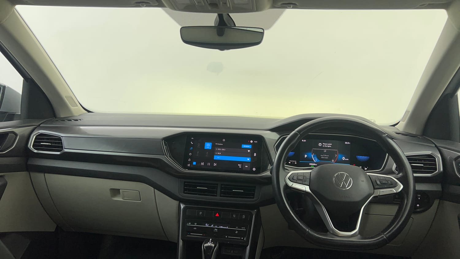 Used 2022 Volkswagen Taigun Topline 1.0 TSI AT Petrol Automatic interior DASHBOARD VIEW