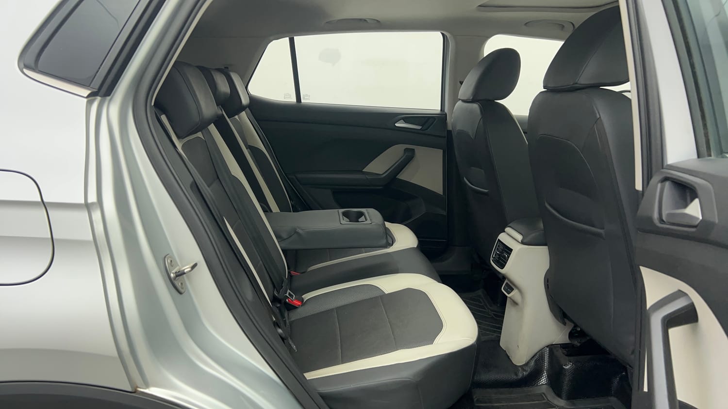 Used 2022 Volkswagen Taigun Topline 1.0 TSI AT Petrol Automatic interior RIGHT SIDE REAR DOOR CABIN VIEW