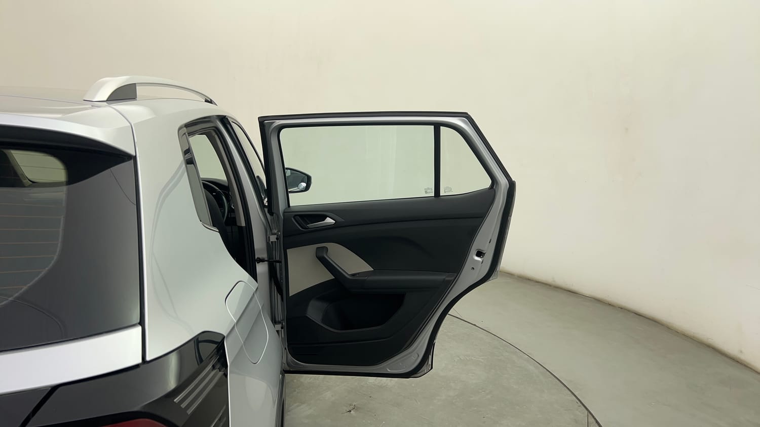 Used 2022 Volkswagen Taigun Topline 1.0 TSI AT Petrol Automatic interior RIGHT REAR DOOR OPEN VIEW