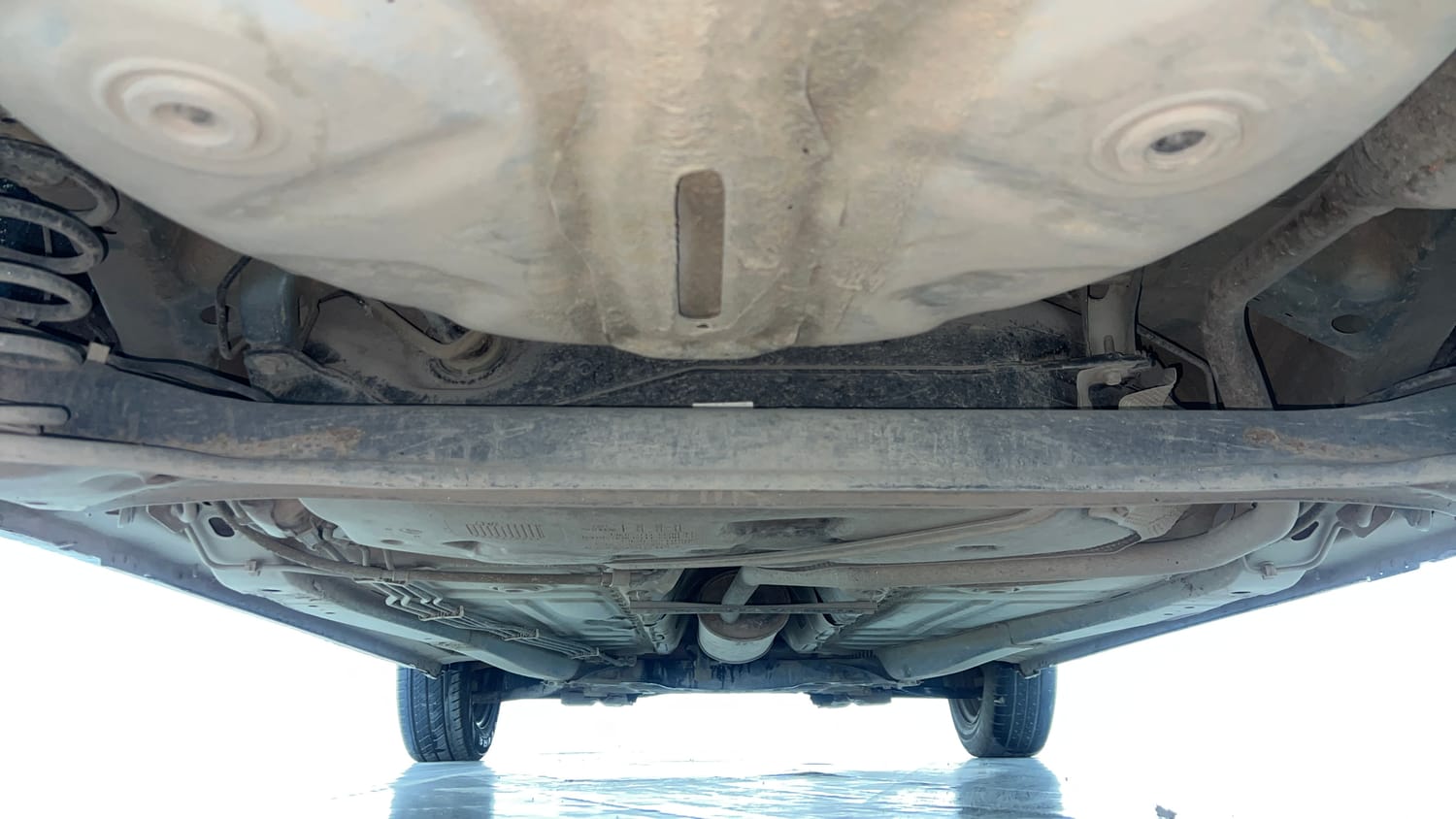 Used 2017 Maruti Suzuki Baleno Delta 1.2 Petrol Manual extra REAR UNDERBODY VIEW (TAKEN FROM REAR)