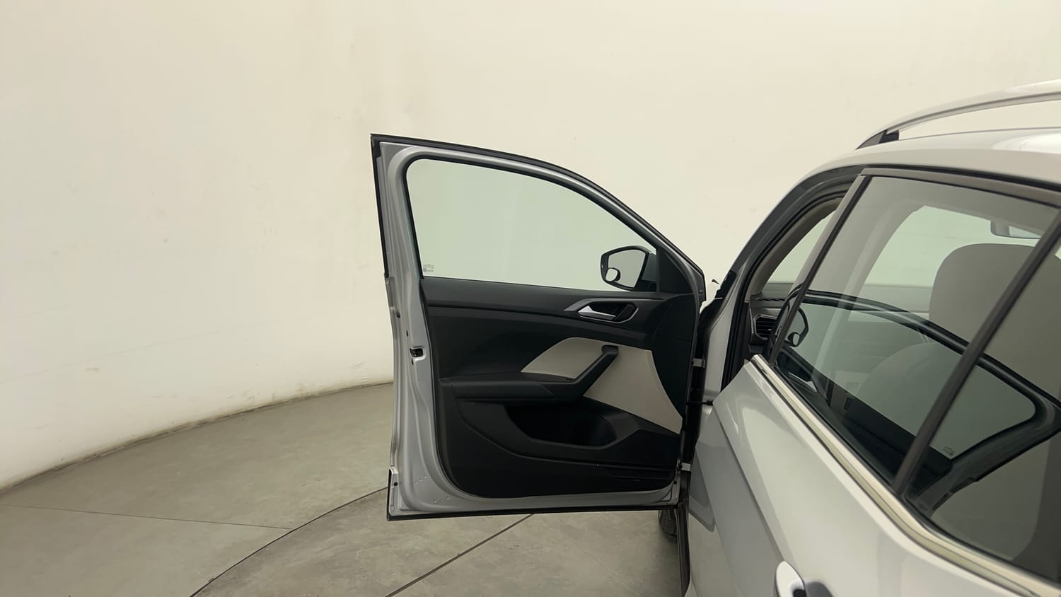 Used 2022 Volkswagen Taigun Topline 1.0 TSI AT Petrol Automatic interior LEFT FRONT DOOR OPEN VIEW