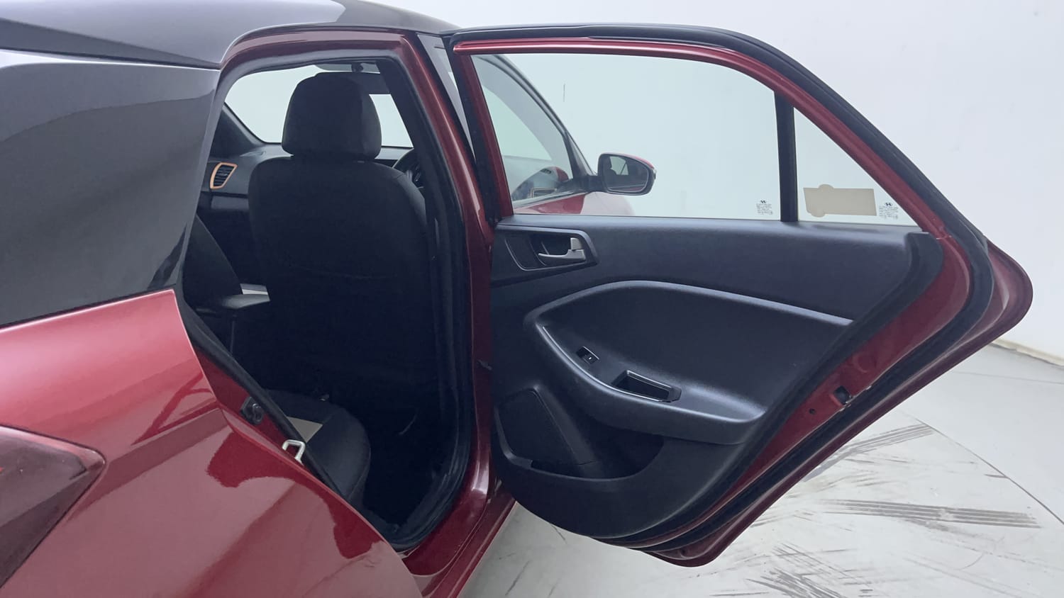 Used 2017 Hyundai Elite i20 Asta 1.2 Dual Tone Petrol Manual interior RIGHT REAR DOOR OPEN VIEW