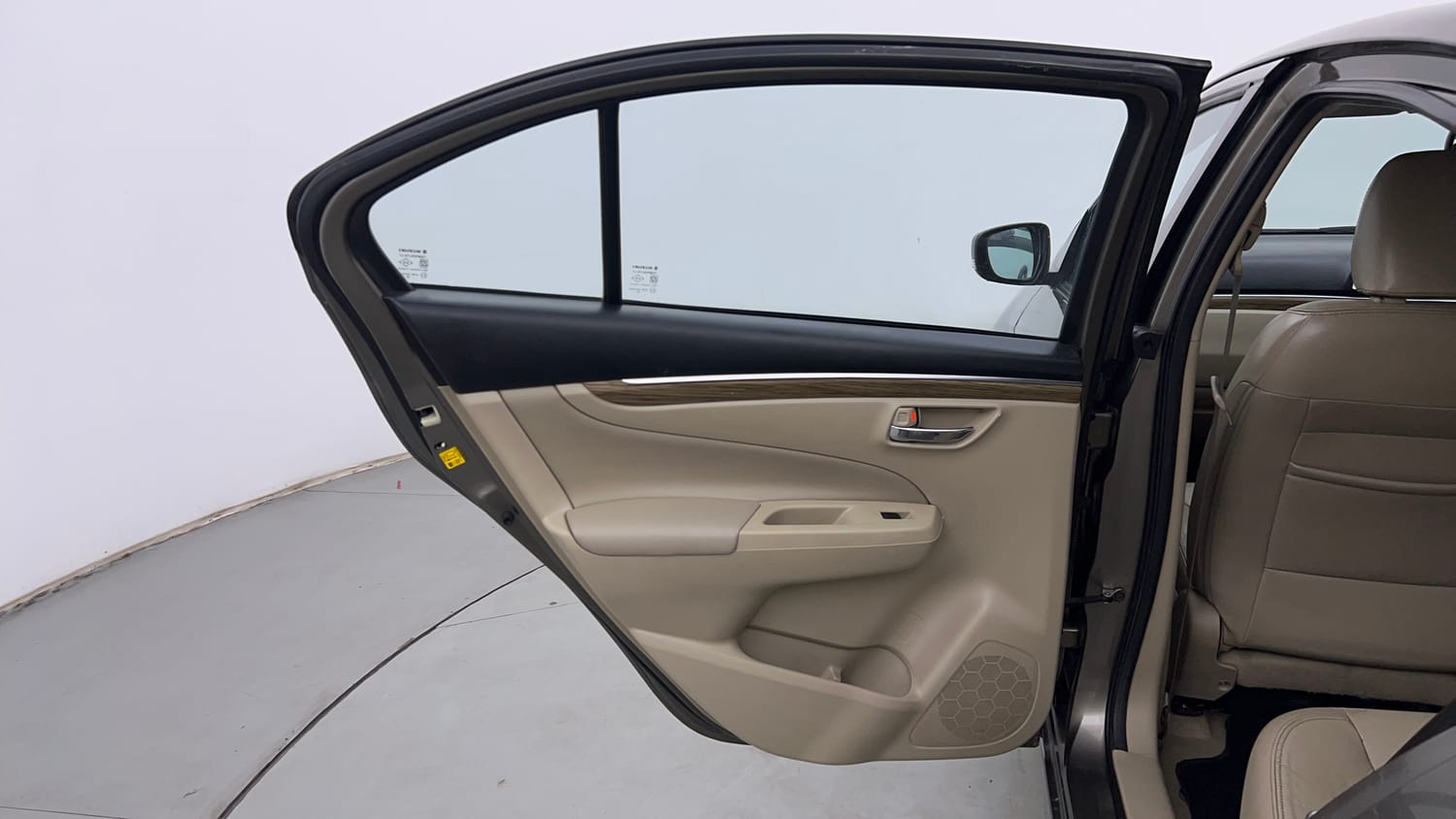 Used 2019 Maruti Suzuki Ciaz Alpha Hybrid 1.5 Petrol Manual interior LEFT REAR DOOR OPEN VIEW