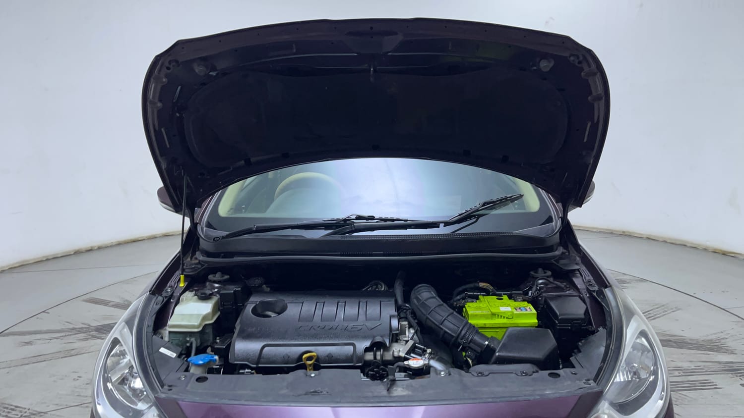 Used 2012 Hyundai Verna Fluidic 1.6 CRDi SX Diesel Manual engine ENGINE & BONNET OPEN FRONT VIEW