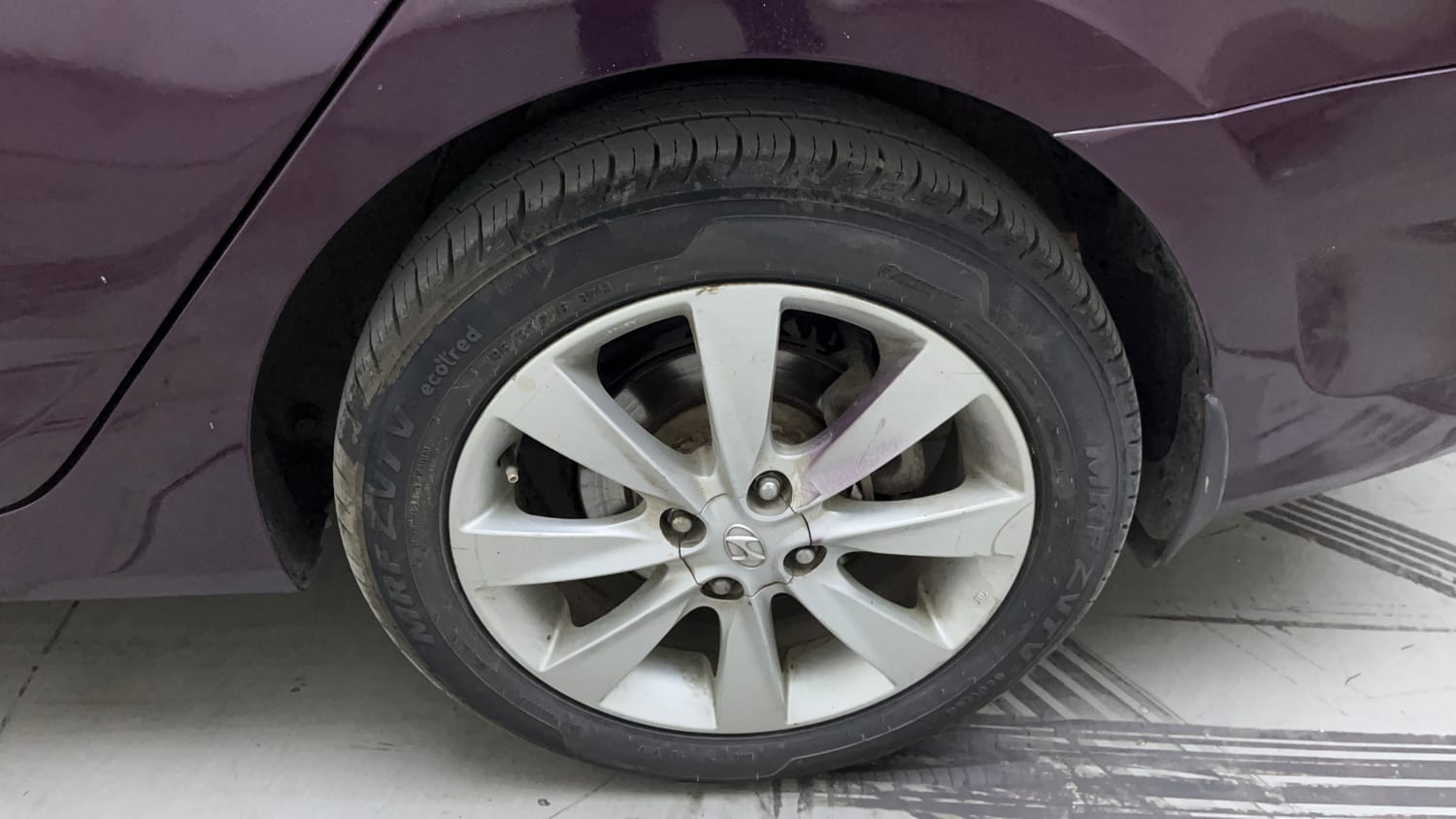 Used 2012 Hyundai Verna Fluidic 1.6 CRDi SX Diesel Manual tyres LEFT REAR TYRE RIM VIEW