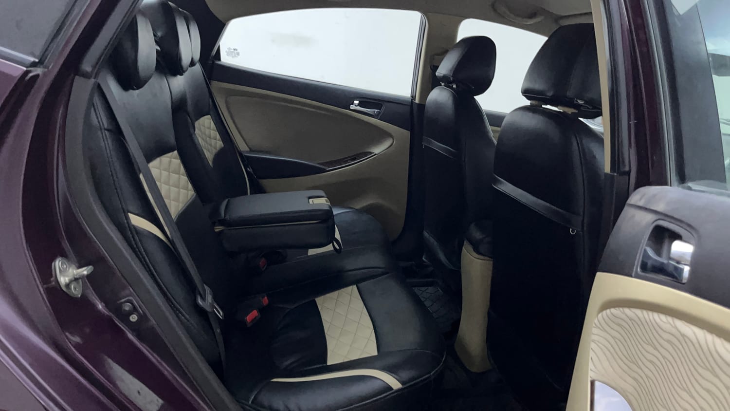 Used 2012 Hyundai Verna Fluidic 1.6 CRDi SX Diesel Manual interior RIGHT SIDE REAR DOOR CABIN VIEW
