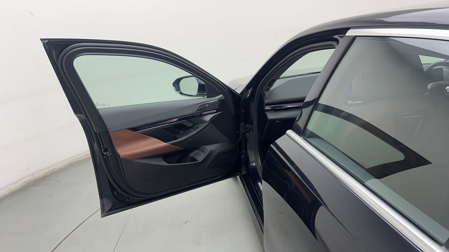 Used 2026 BMW 5 Series 530Li M Sport (Titanium Bronze) Petrol Automatic interior LEFT FRONT DOOR OPEN VIEW
