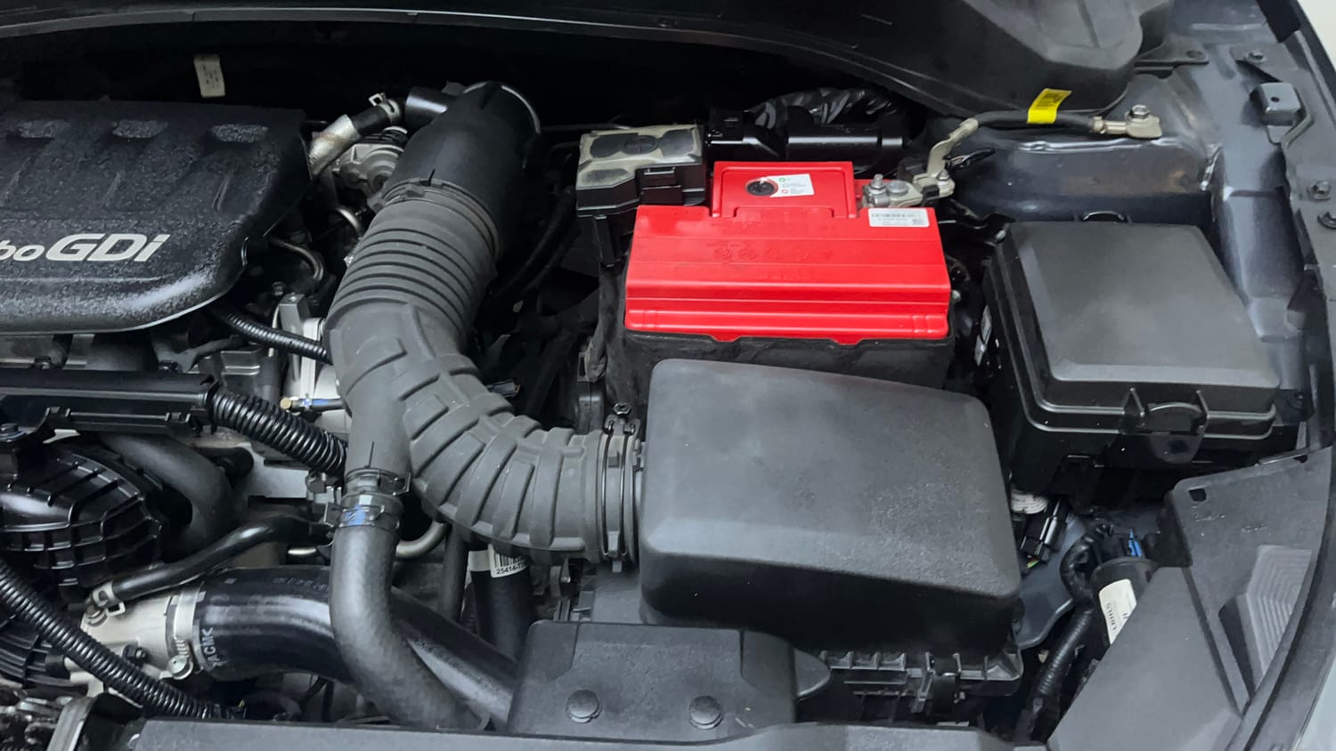 Used 2021 Hyundai New i20 Asta (O) 1.0 Turbo DCT Petrol Automatic engine ENGINE LEFT SIDE VIEW