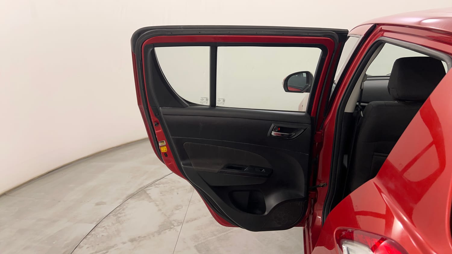Used 2012 Maruti Suzuki Swift VXi Petrol Manual interior LEFT REAR DOOR OPEN VIEW