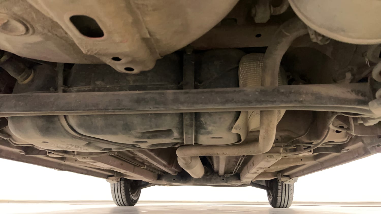 Used 2012 Maruti Suzuki Swift VXi Petrol Manual extra REAR UNDERBODY VIEW (TAKEN FROM REAR)