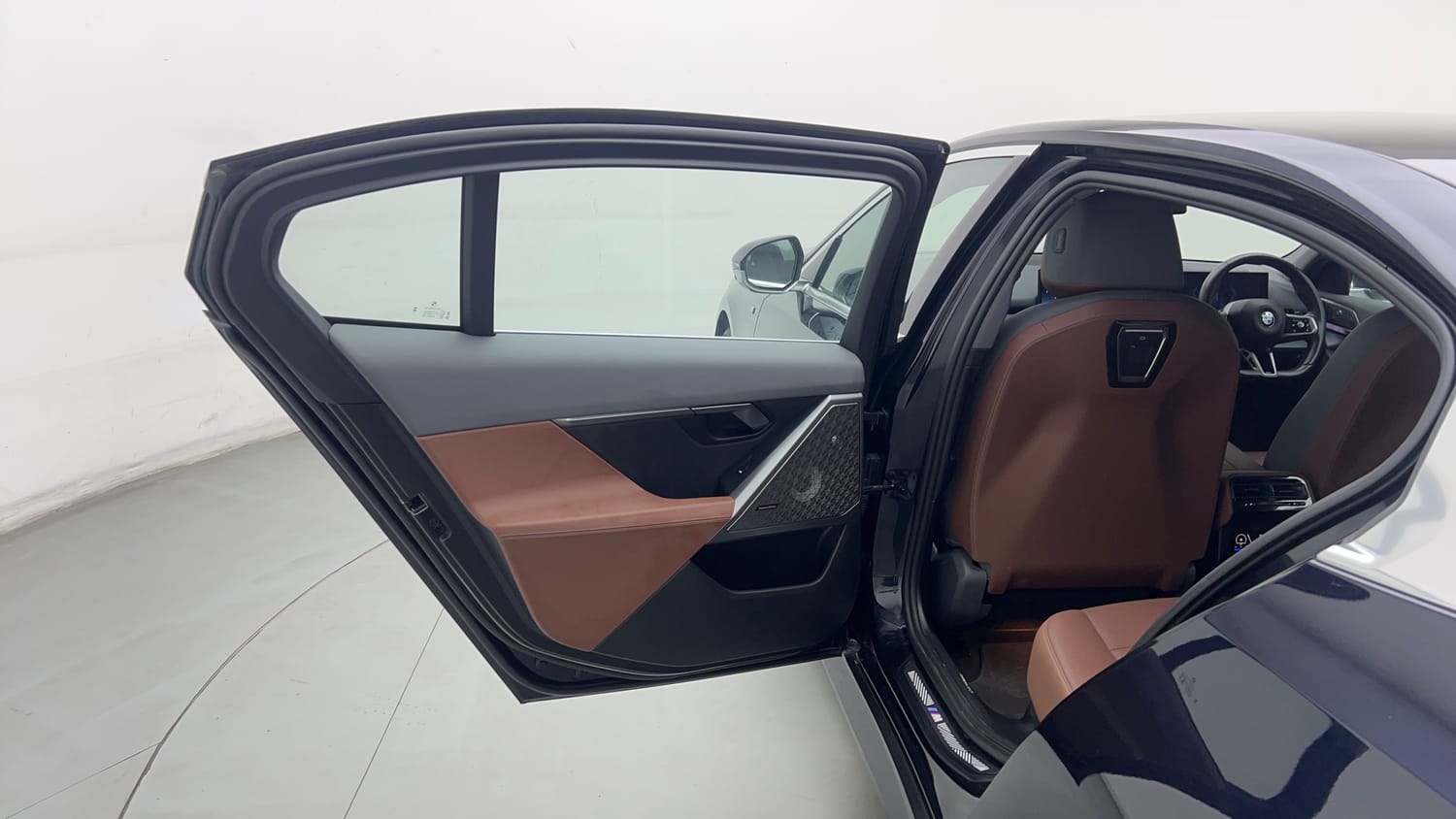 Used 2026 BMW 5 Series 530Li M Sport (Titanium Bronze) Petrol Automatic interior LEFT REAR DOOR OPEN VIEW
